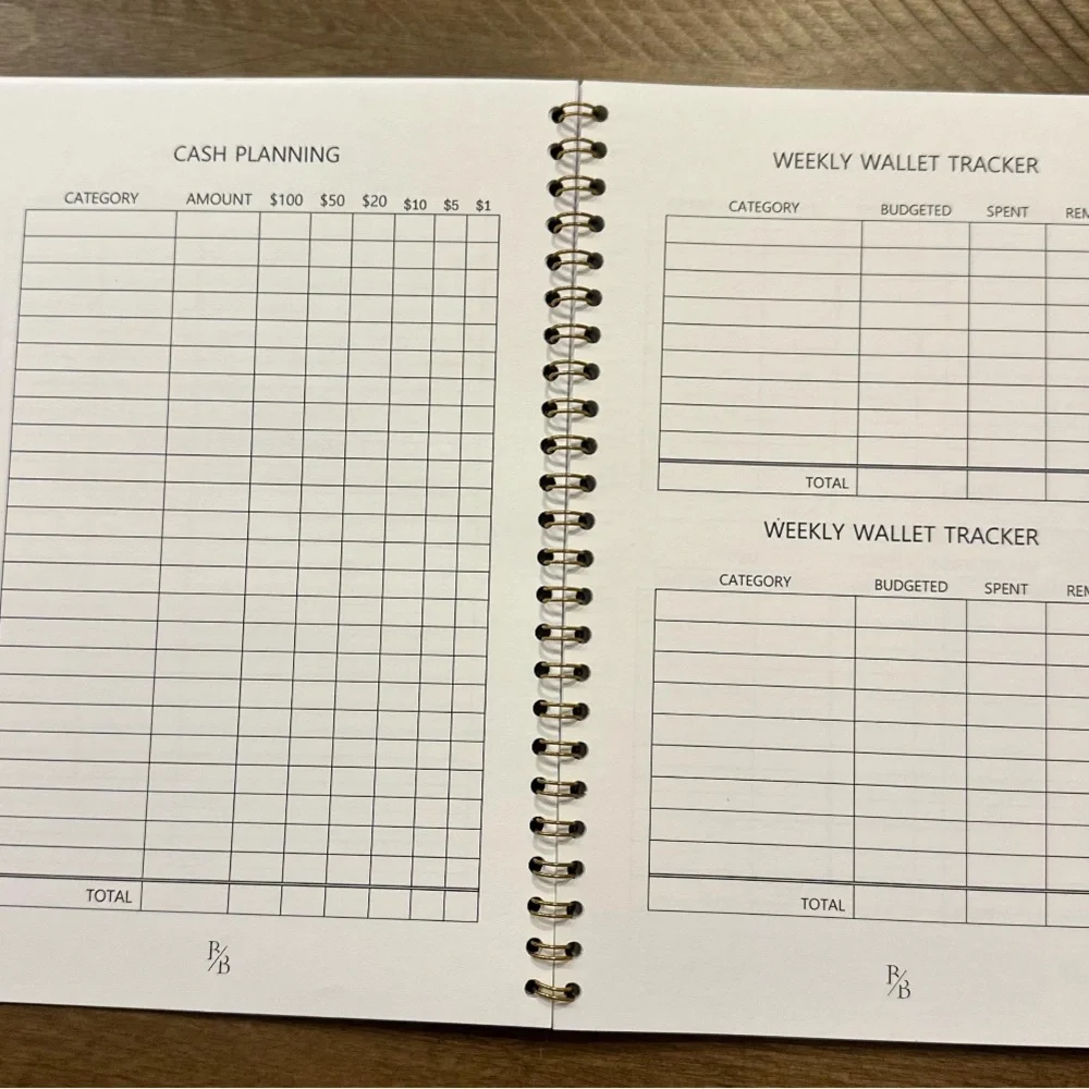 A5 Spiral Budget Planner: Monthly Bills, Sinking Funds, Wallet Tracker